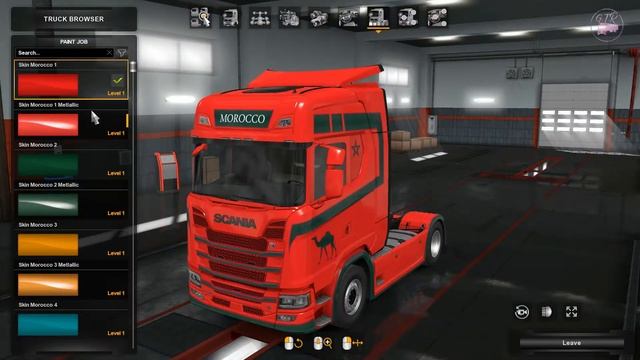 ETS2 [1.35] Mod Skin Morocco v1.2 for Scania S Next Gen Download смотреть онлайн