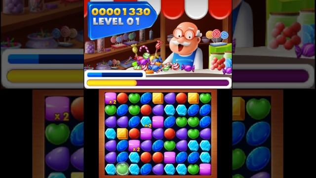 Candy Match 3 Gameplay {Nintendo 3DS} {60 FPS} {1080p} смотреть онлайн