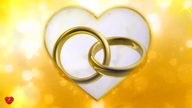Футаж Свадебные кольца с золотым сердцем смотреть онлайн
