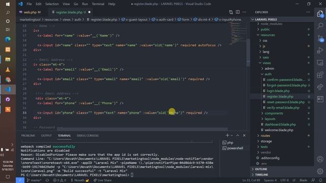 Laravel Email & SMS marketing project step by step |Part 2 User login and registration смотреть онлайн