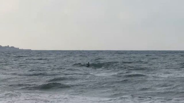 Кайтбордист и море!Кирьят-Ям.Israel. смотреть онлайн