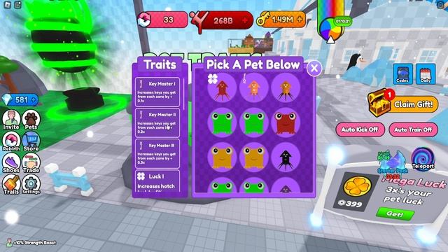 How To Make SHADOW PETS Golden Pets And TRAITS In Kick Door Simulator смотреть онлайн