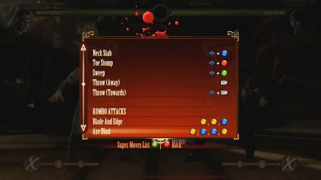 Mortal Kombat 9 - Nightwolf обучение + комбо