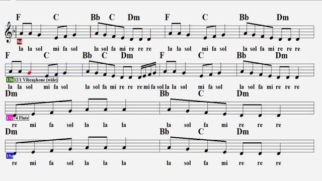 MERDİVEN--Dm--(Play Along)--:Guitar,Keyboard,Flute,Melodica,Violin,Ukulele,Recorder. смотреть онлайн