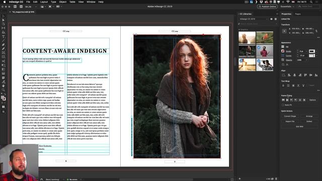 InDesign CC 2019 new feature - Content-Aware Fit смотреть онлайн