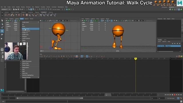 Maya Walk Cycle Tutorial #10 Complete & Polish using Graph Editor смотреть онлайн