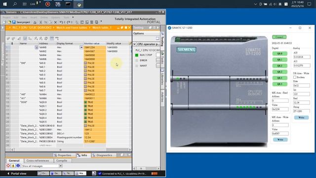 Communication between an Siemens SIMATIC S7 PLC and Python (PyQt) смотреть онлайн