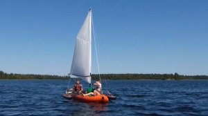 Наш первый проект! Комби-лодка способная ходить под вёслами, парусом и мотором.