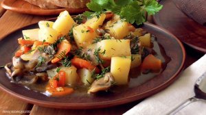 Вкуснейшее ПОСТное ЖАРКОЕ с грибами!///Delicious lean ROAST with mushrooms