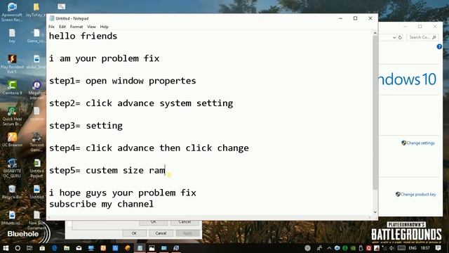 ?fix pubg update problem and out of virtual memory?? смотреть онлайн
