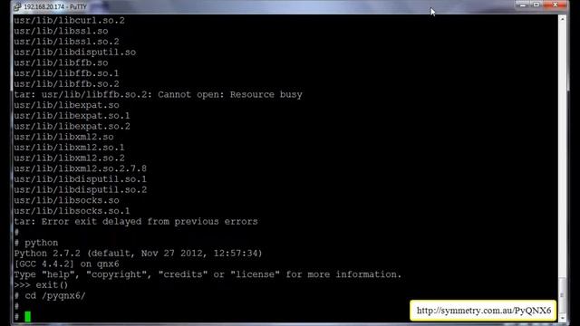 PyQNX6 (Python for QNX6) - Installation and Usage смотреть онлайн