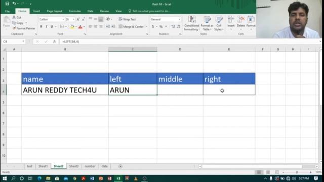 Excel Level 2 Part 9 - Text Function 3(Extracting Text(right ,left, mid) смотреть онлайн
