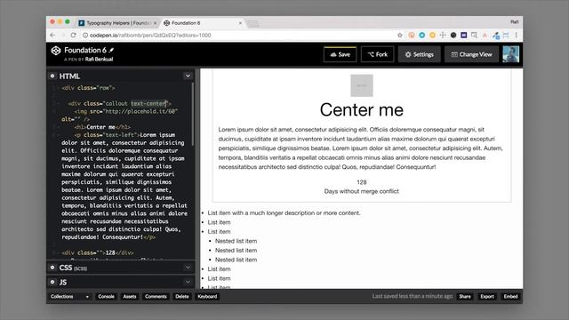 Foundation Docs | Typography Helper Classes смотреть онлайн
