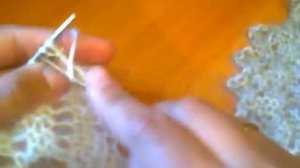 Вязание пухового платка.ч.1