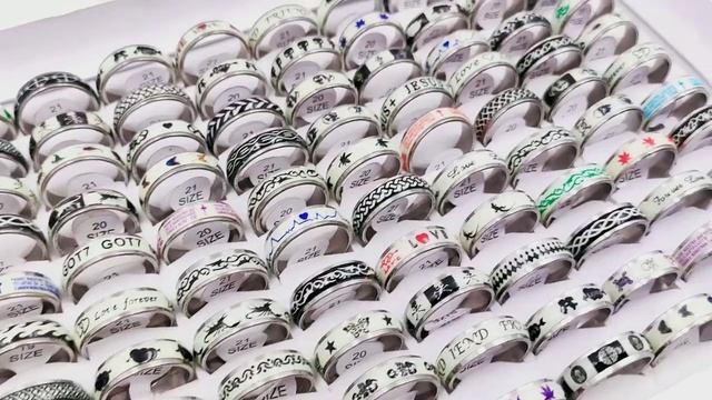 Светящееся в темноте кольцо из нержавеющей стали. смотреть онлайн