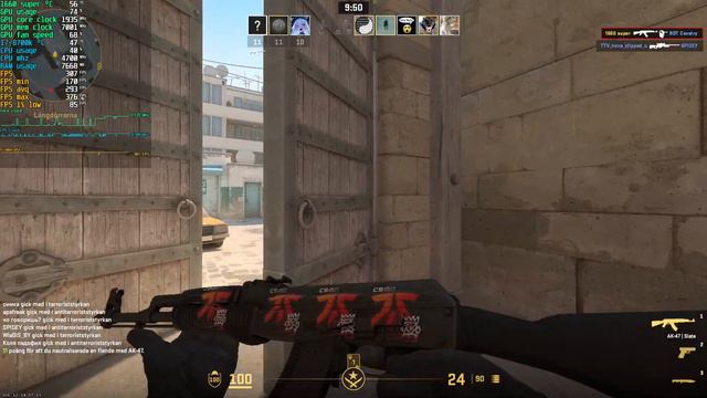 Counter-strike 2 : GTX 1660 SUPER + I7-8700K 300+FPS 1080p Benchmark смотреть онлайн