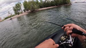 Рыбалка на лайт с ПВХ лодки! Рыбалка на судака с лодки 2023.