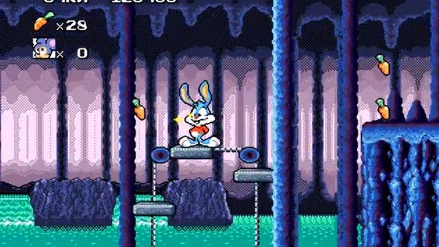 Прохождение Tiny Toon Adventures Buster's Hidden Treasure часть-3 [1-2] Внутри пещеры смотреть онлайн