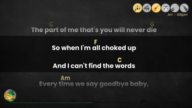 Lady Gaga - Always Remember Us This Way (Acoustic Karaoke / Guitar, Melody / lyrics, chords) смотреть онлайн