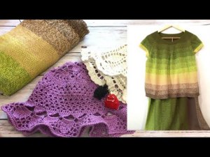 Довязала летний костюм. Купальник крючком. Панамки. Игрушки. Вязальный влог.