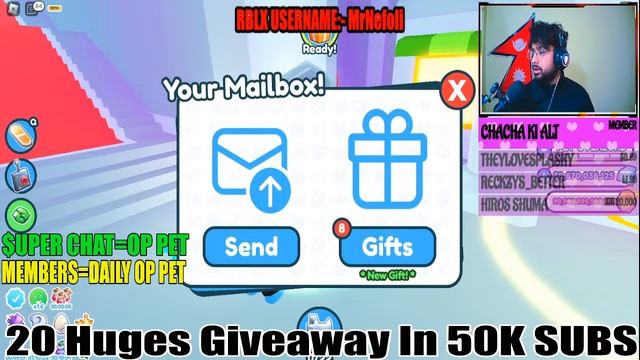 ?LIVE? OP HARDCORE RAINBOW PET LIVE GIVEAWAY | Pet Simulator X MAILBOX GIVEAWAY #petsimulatorxlive смотреть онлайн