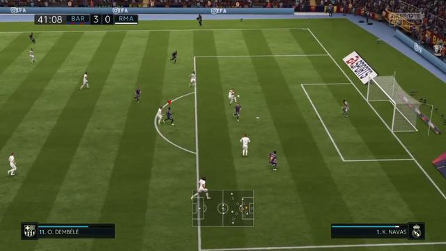 FIFA 18 (PS4 Gameplay) El Clasico FC Barcelona VS Real Madrid 7-0 TOTAL DOMINATION TIKI-TAKA!!! смотреть онлайн