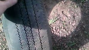 Как разрезать автомобильную покрышку под клумбы.