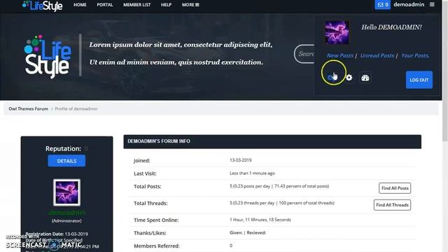 LifeStyle MyBB Responsive Theme by OwlThemes.net смотреть онлайн