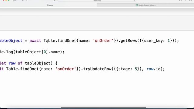 saltcorn, update rows in database using a trigger event смотреть онлайн