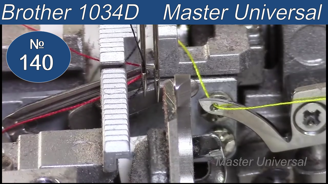 Какими регулировками можно регулировать петлители на оверлоке Brother 1034 D. Видео № 140. смотреть онлайн