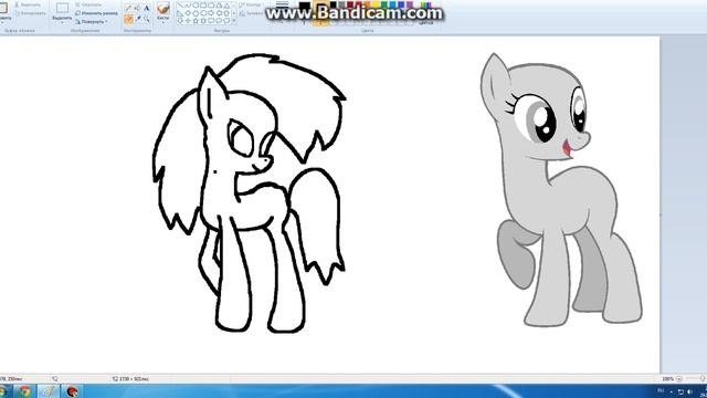 Рисуем пони майнкрафт :) смотреть онлайн