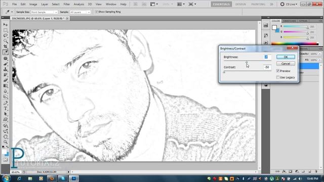 Convert Your Photo To Sketch In Photoshop смотреть онлайн