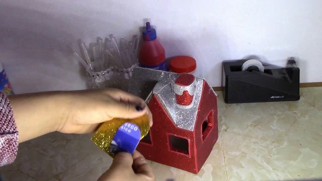 Manualidades : casitas de navidad de carton - Guiliana Cueva ❤️ смотреть онлайн