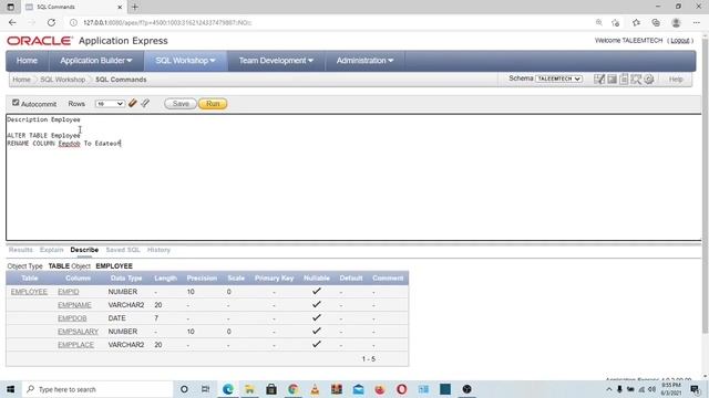 To modify and rename a column using Alter table statement|| For Beginners смотреть онлайн