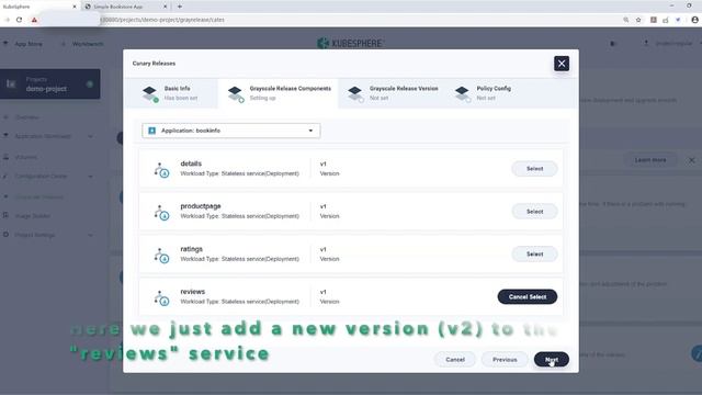 Bookinfo Canary Release on Kubernetes using Istio, Jaeger and KubeSphere смотреть онлайн
