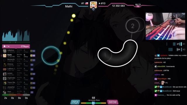 ? Mathi | Eve - Kaikai Kitan [Extra] +HDDT 99.42% (#1 813pp FC) - osu! смотреть онлайн