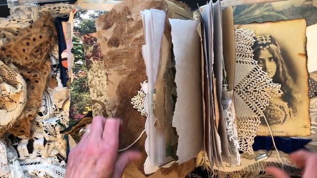 Blue Boho (SOLD)~ Winter Blues ~ Junk Journal Flip Through ~ Vintage Style