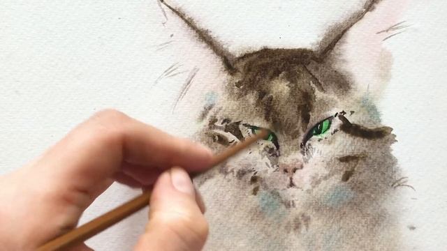 Рисуем домашних питомцев акварелью с Ольгой Пешковой! смотреть онлайн