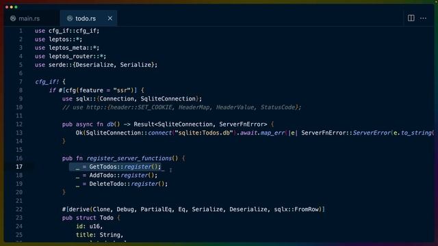 Leptos Server Functions смотреть онлайн