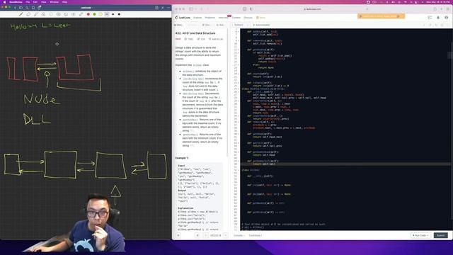 Leetcode 432. All O`one Data Structure | Python Solution | LinkedIn Interview Question смотреть онлайн