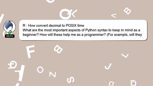 R : How convert decimal to POSIX time смотреть онлайн