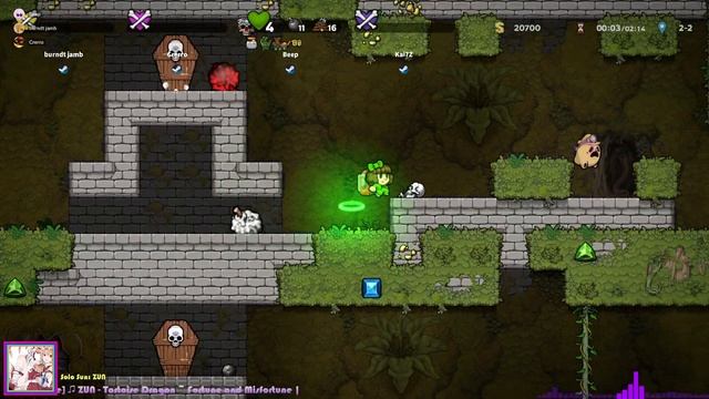 [Spelunky 2] Bullying my co-op speedrun partners смотреть онлайн