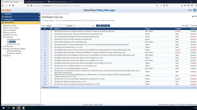 ClearPass how to fix in-product updates after Comodo root expiration. смотреть онлайн
