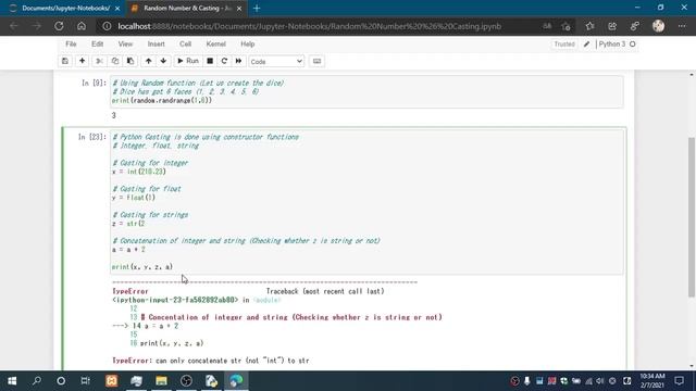 Python Beginner's Revision || Python Random Number & Casting смотреть онлайн