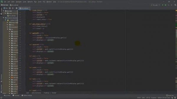 Scientific Calculator with Python ( PyCharm İnterface )