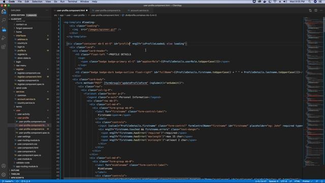 Creating User Profile View & Implementing Profile Update Functionality | ANGULAR 10 - Part 2 смотреть онлайн