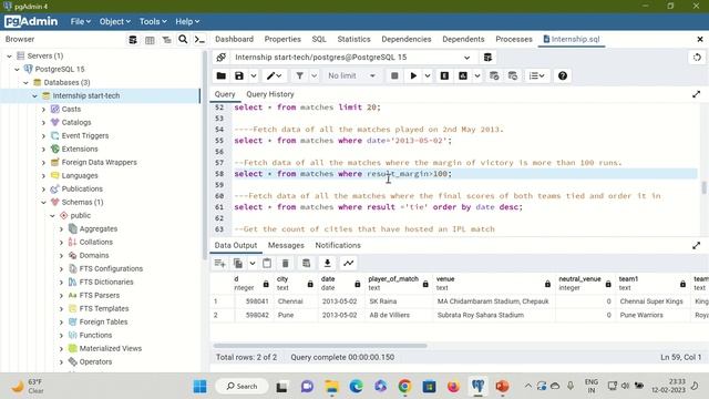 Start Tech Step-i Internship task 2 for SQL смотреть онлайн