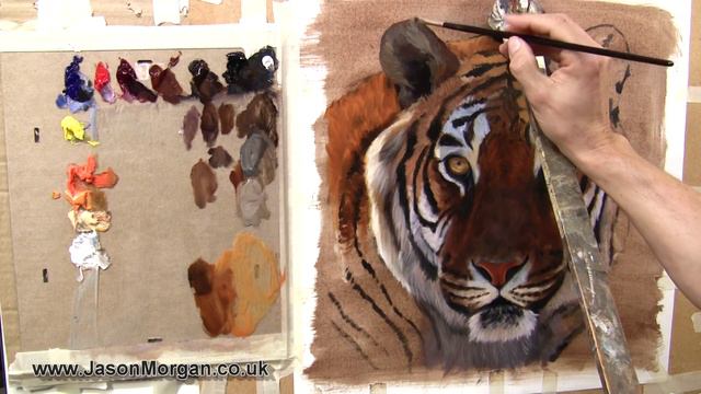 Oil painting Lesson - Painting from dark to light - Jason Morgan смотреть онлайн