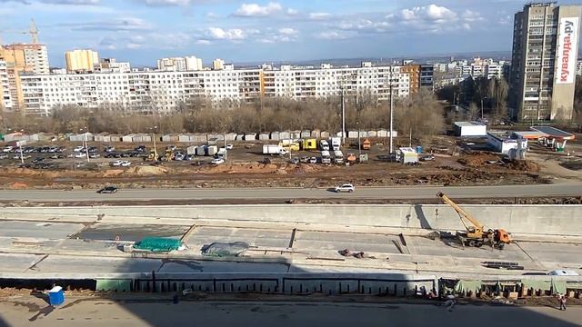 Реконструкция Московского шоссе в Самаре апрель 2017 (10 часть) смотреть онлайн