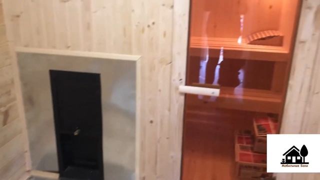 Обзор 7 метровой мобильной бани с верандой смотреть онлайн